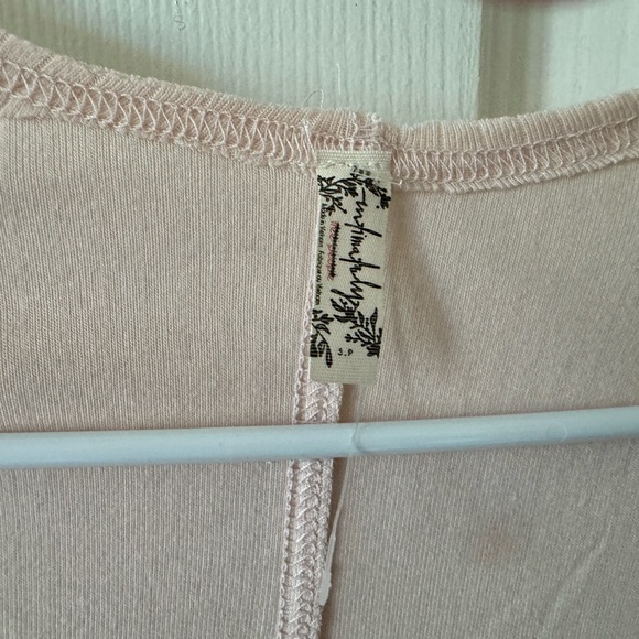 Free People Intimately T, S, Pale Pink, Long Sleeves…NWOT - Picture 4 of 8